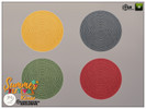 Summer festival Kinae garden round rugs - Click to view and download separately!