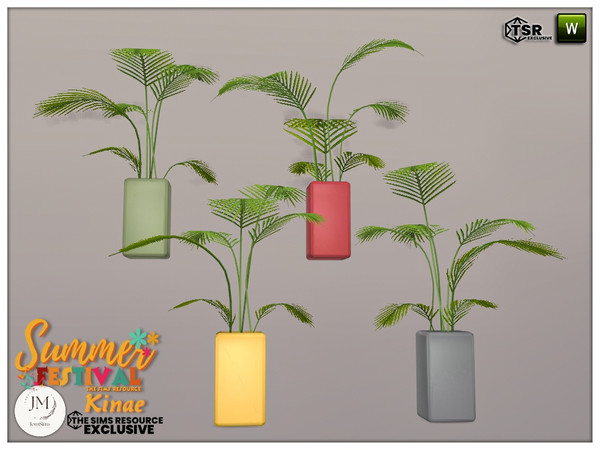 Sims 4 — Summer festival Kinae garden big plant by jomsims — for our summer festival theme find the kinae collection.