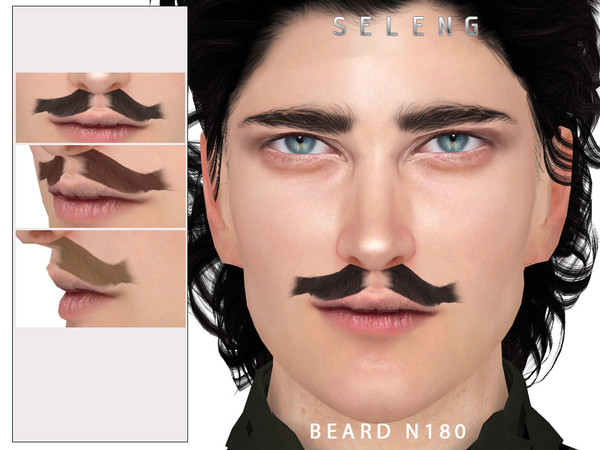 Sims 4 — Beard N180 by Seleng — HQ compatible beard with 21 colours, available for Teen to Elder.
