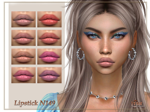 Sims 4 — Lipstick N149 by qLayla — Previews were made using HQ Mod