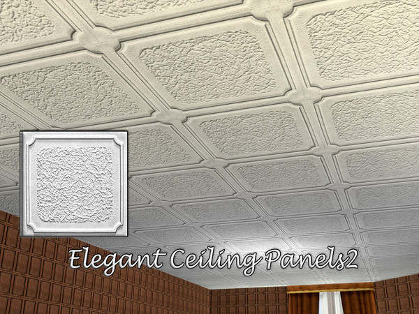 Sims 4 — Elegant Ceiling Panels2.package by matomibotaki — A set of 4 elegant ceiling panels. Give your ceilings a