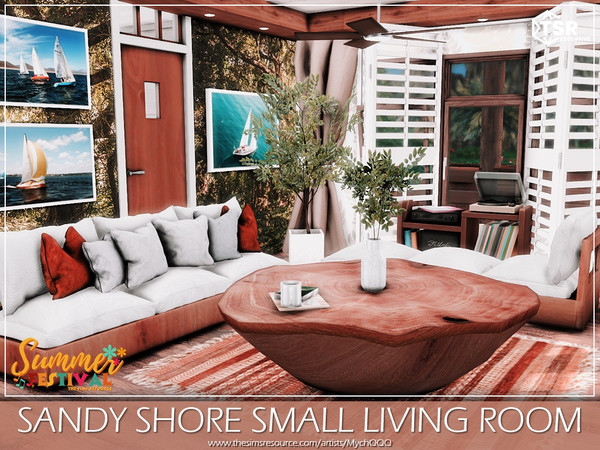 Sims 4 — Sandy Shore Small Living Room by MychQQQ — Value: $ 11,060