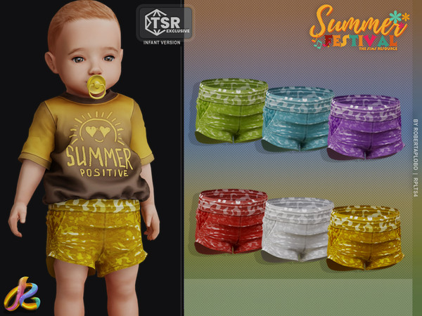 Sims 4 — (Summer Festival) Bottom 284 -Infant by RobertaPLobo — Bottom 284 - Summer Festival Collection -Infant - TS4