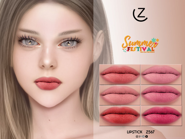 Sims 4 — LIPSTICK Z567 by ZENX — Base Game