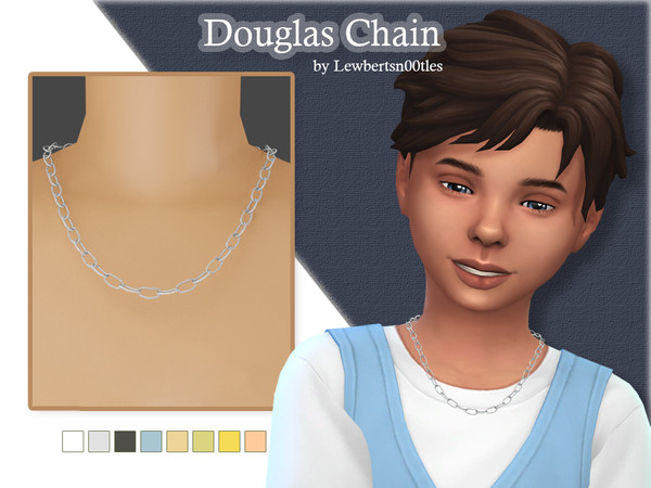 Sims 4 — Douglas Chain - Child version by Lewbertsn00tles — A chain necklace accessory for male and female child sims.