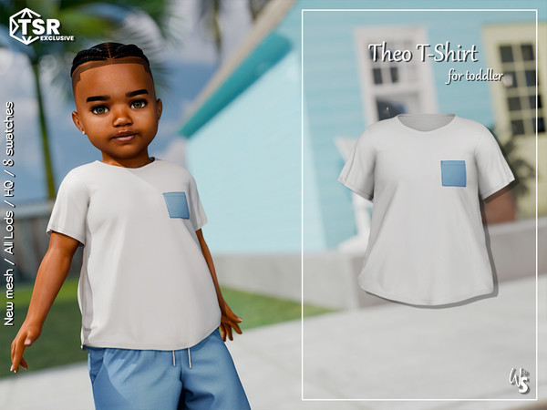 Sims 4 — Theo T-Shirt for toddler by WisteriaSims — - FOR TODDLER - NEW MESH - BOYS - Clothing Top Category