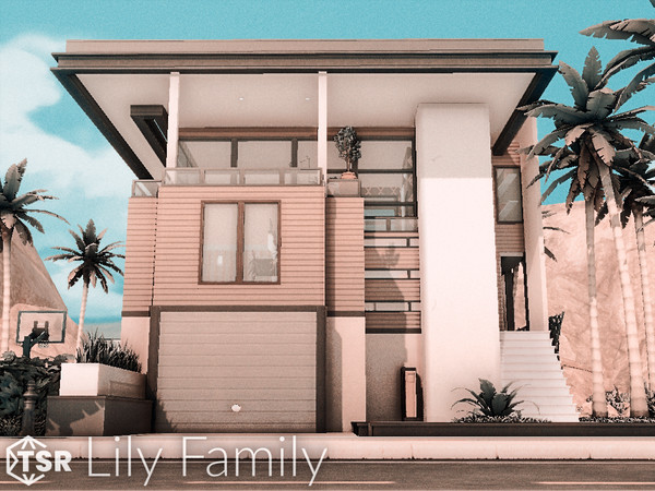 Sims 4 — Lily Family l noCC by simZmora — My new house with name inspired by flower.