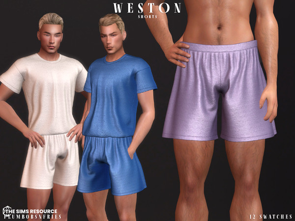 Sims 4 — WESTON shorts by ali1 — Shorts New Mesh