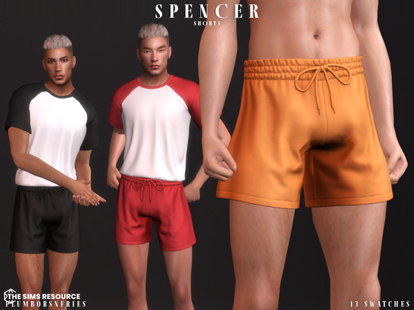 Sims 4 — SPENCER shorts by ali1 — Shorts New Mesh