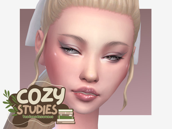Sims 4 — Cozy Studies Light Academia Highlighter by Sagittariah — base game compatible, 4 swatches, properly tagged,