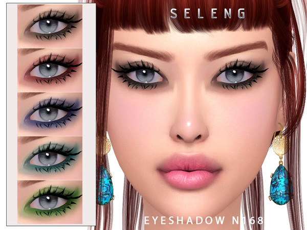 Sims 4 — Eyeshadow N168 by Seleng — The eyeshadow has 8 colours and HQ compatible. Allowed for teen, young adult, adult