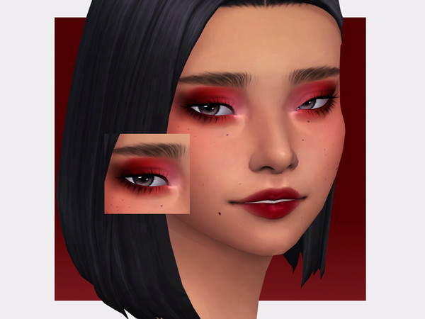 Sims 4 — Baked Cherry Pie Eyeshadow by Sagittariah — base game compatible, 10 swatches, properly tagged, enabled for all