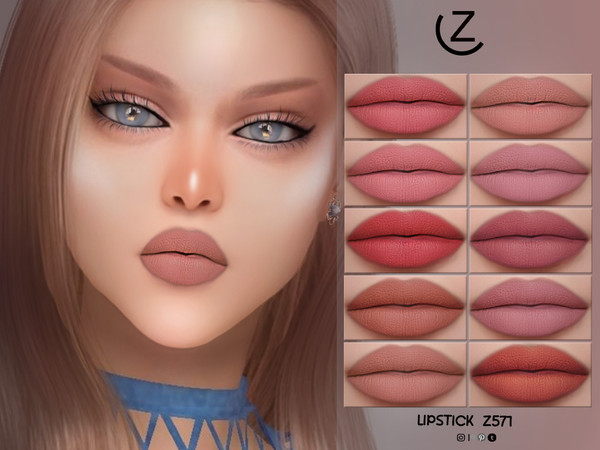 Sims 4 — LIPSTICK Z571 by ZENX — Base Game