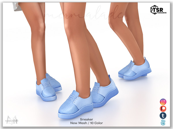 Sims 4 — Sneaker S363 (Child) by Mermalade — New Mesh