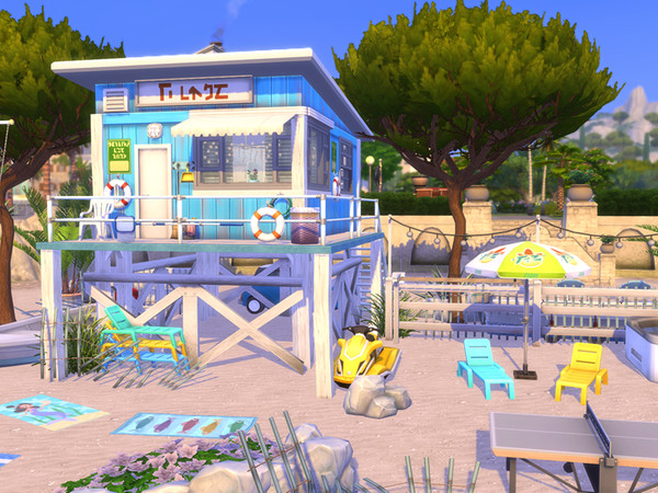 Sims 4 — Life Guard - Tiny Home - No CC by Flubs79 — here is a tiny home for your sims which has the style of a life