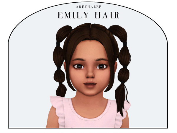 Sims 4 — Emily Hair (Toddler) by arethabee — - toddler