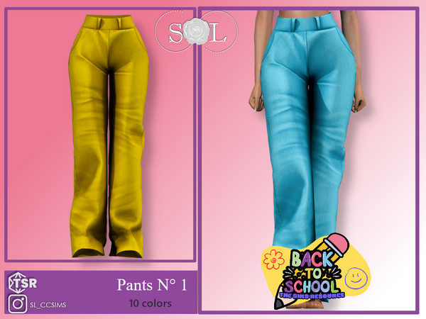 Sims 4 — BackToSchool_SL_Pants_1 by SL_CCSIMS — -New mesh-