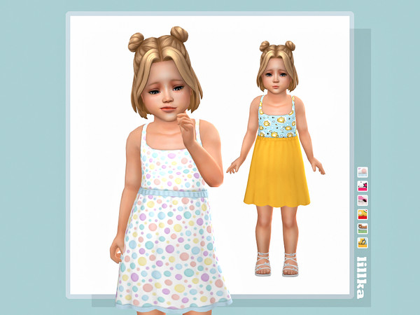 Sims 4 — Verena Dress by lillka — 6 swatches