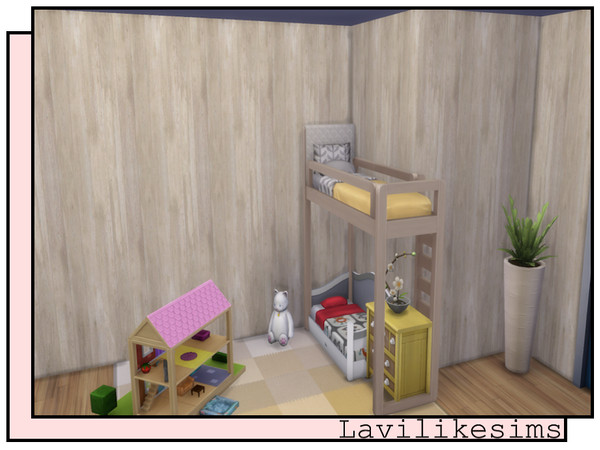 Sims 4 — Dry Wood Wall by lavilikesims — A natural looking wood in 7 colours
