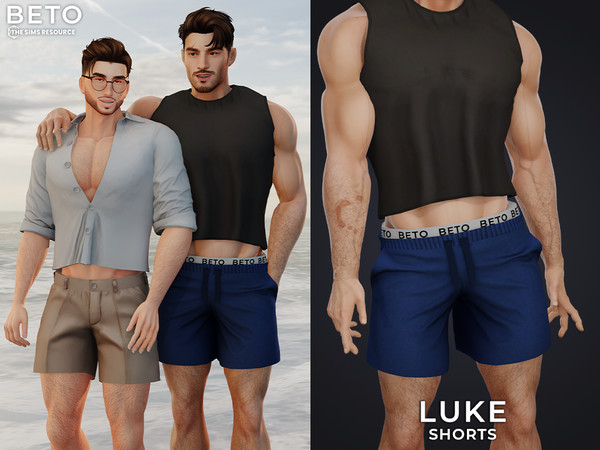 Sims 4 — Luke (Shorts) by Beto_ae0 — Summer men's clothing, enjoy it - 05 colors
