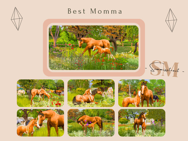 Sims 4 — Best Momma by simmisstrait — Included: - 7 Poses Disclaimer: