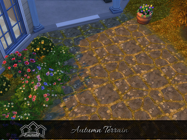 Sims 4 — Autumn Terrain1 by Emerald — Many changes in nature happen around,leaves are turnig brown and temperature
