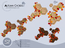 Autumn Chords Hexagon - Honeycombs - Click to view and download separately!