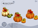 Autumn Chords Leaves in pumpkin - Click to view and download separately!