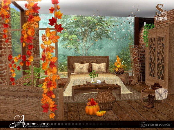 Sims 4 — Autumn Chords 3 - Extras by SIMcredible! — Still under the autumn vibe, we are bringing leaves, flowers, several