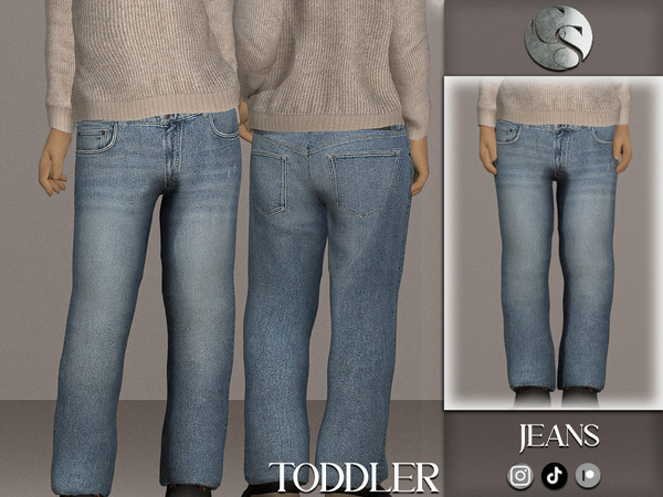 Sims 4 — Alexandar Jeans (Toddler) by Camuflaje — Optional set - you can also pair it with suit jacket and sweater -New
