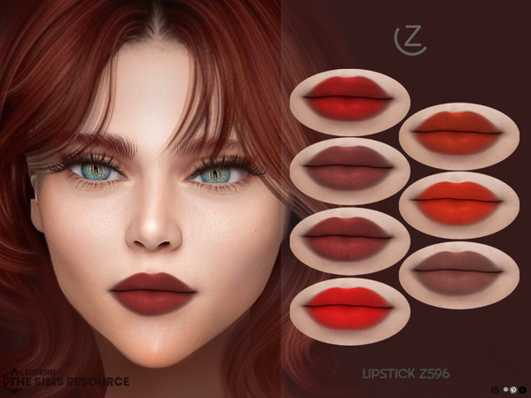 Sims 4 — LIPSTICK Z596 by ZENX — Base Game