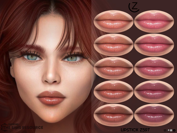 Sims 4 — LIPSTICK Z597 by ZENX — Base Game