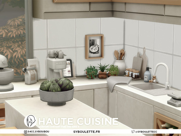 Sims 4 — Patreon early release - Haute Cuisine Part 4 by Syboubou — Introducing Haute Cuisine, a modern and fancy kitchen