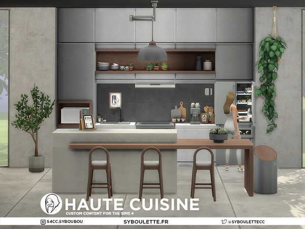 Sims 4 — Patreon early release - Haute Cuisine Part 5 by Syboubou — Introducing Haute Cuisine, a modern and fancy kitchen