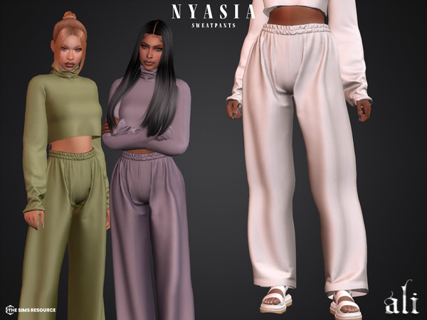 Sims 4 — NYASIA sweatpants by ali1 — Sweatpants New Mesh