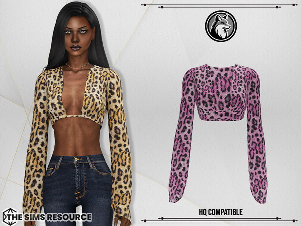 Sims 4 — Nancy Top by ForLima — 4 Colors