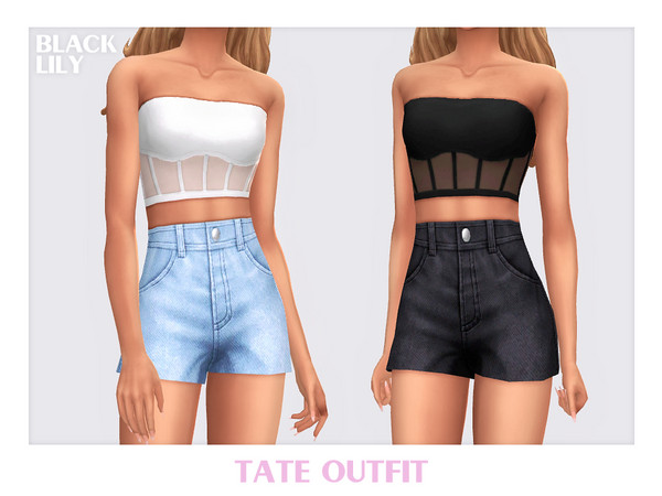 Sims 4 — Tate Outfit by Black_Lily — YA, A, Teen