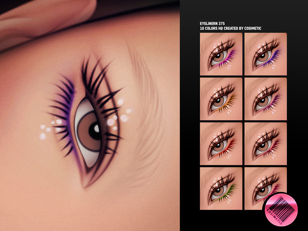 Sims 4 — Eyeliner N375 by cosimetic — - Female
