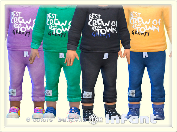 Sims 4 — Pants Best Grew by bukovka — Pants for infants of both sexes: boys and girls in 6 coloring options. All cards