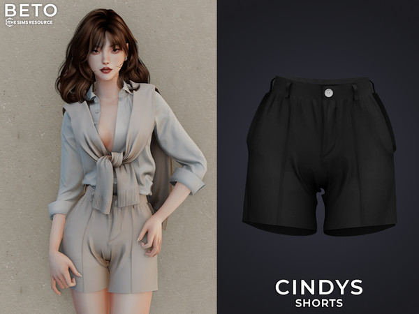 Sims 4 — Cindy (Shorts) by Beto_ae0 — Elegant and luxurious outfit for women, enjoy it - 06 colors