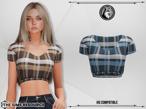 Sims 4 — Sadie Top by ForLima — 6 Colors