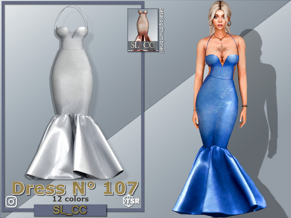Sims 4 — SL_Dress_107 by SL_CCSIMS — -New mesh-