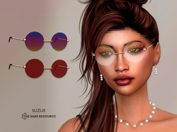 Sims 4 — Avis Sunglasses by Suzue — New Mesh (Suzue)