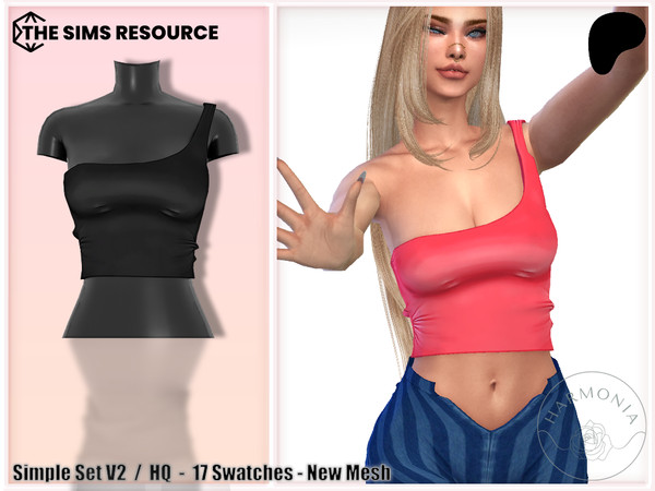 Sims 4 — Patreon - Simple Set V2 by Harmonia — New Mesh