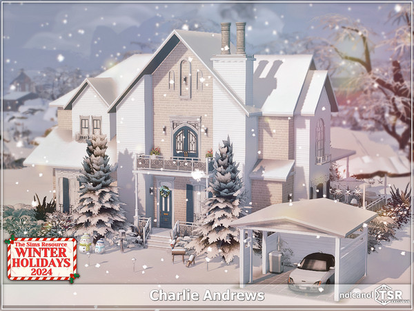 Sims 4 — Charlie Andrews TSR CC by nolcanol — Charlie Andrews is a modern, two-storey single family home. The interiors