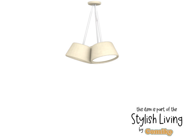Sims 4 — Comiko Stylish Living Room Chandelier Short by Comiko — Hi! Part 1 - Stylish Living Room Set is base game