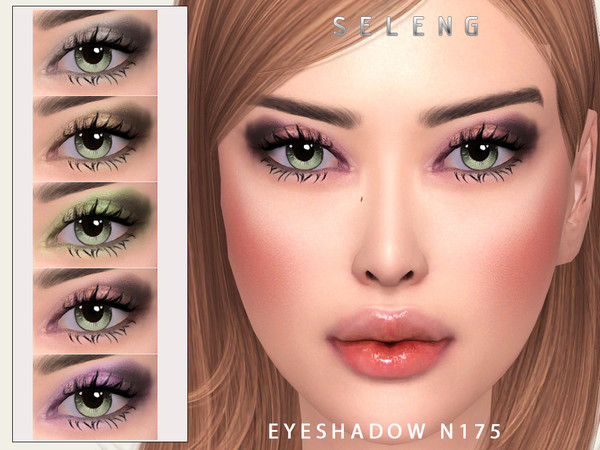 Sims 4 — Eyeshadow N175 by Seleng — The eyeshadow has 19 colours and HQ compatible. Allowed for teen, young adult, adult