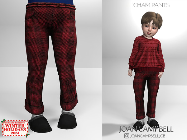 Sims 4 — CHAM PANTS (TODDLER) by Joan_Campbell_Beauty_ — 10 swatches Custom thumbnail Original mesh