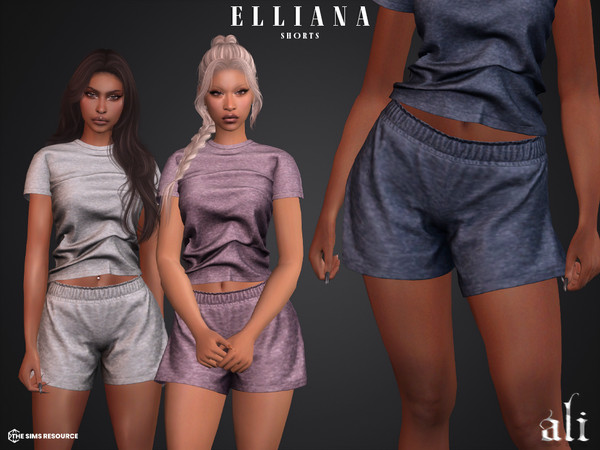Sims 4 — ELLIANA shorts by ali1 — Shorts New Mesh