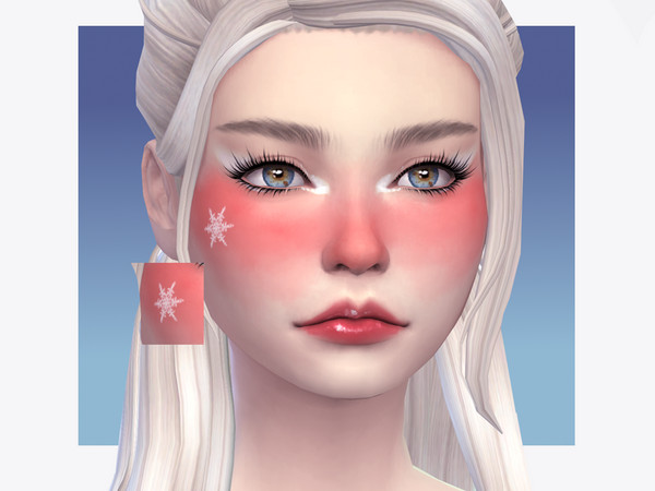 Sims 4 — Holly Frost Snowflake Birthmark by Sagittariah — base game compatible, 2 swatches, properly tagged, enabled for